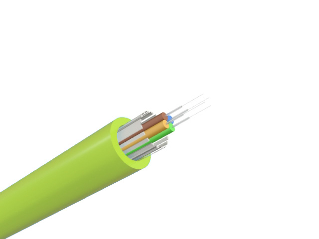 Câble optique Mini Break Out Renforcé LSOH, 4 fibres, OM5 50/125