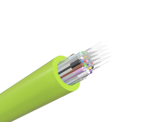 Câble optique Mini Break Out Renforcé LSOH, 24 fibres, OM5 50/125