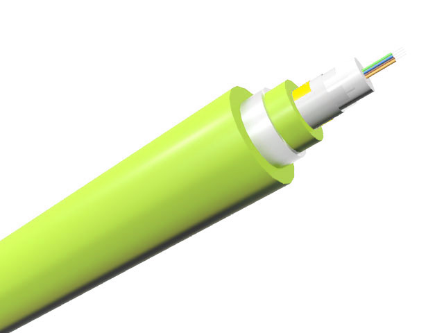 Câble optique Central Loose Tube Renforcé Armé Acier LSOH, 4 fibres, OM5 50/125