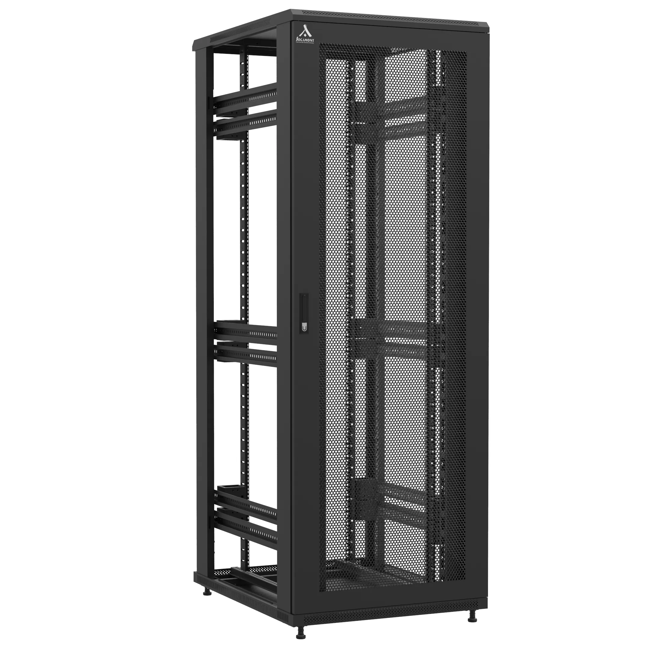 Baie en kit Ligne 1200 47U 800x1000mm, porte avant : Simple Nid d'Abeille, porte arrière : Sans Porte, sans panneaux latéraux