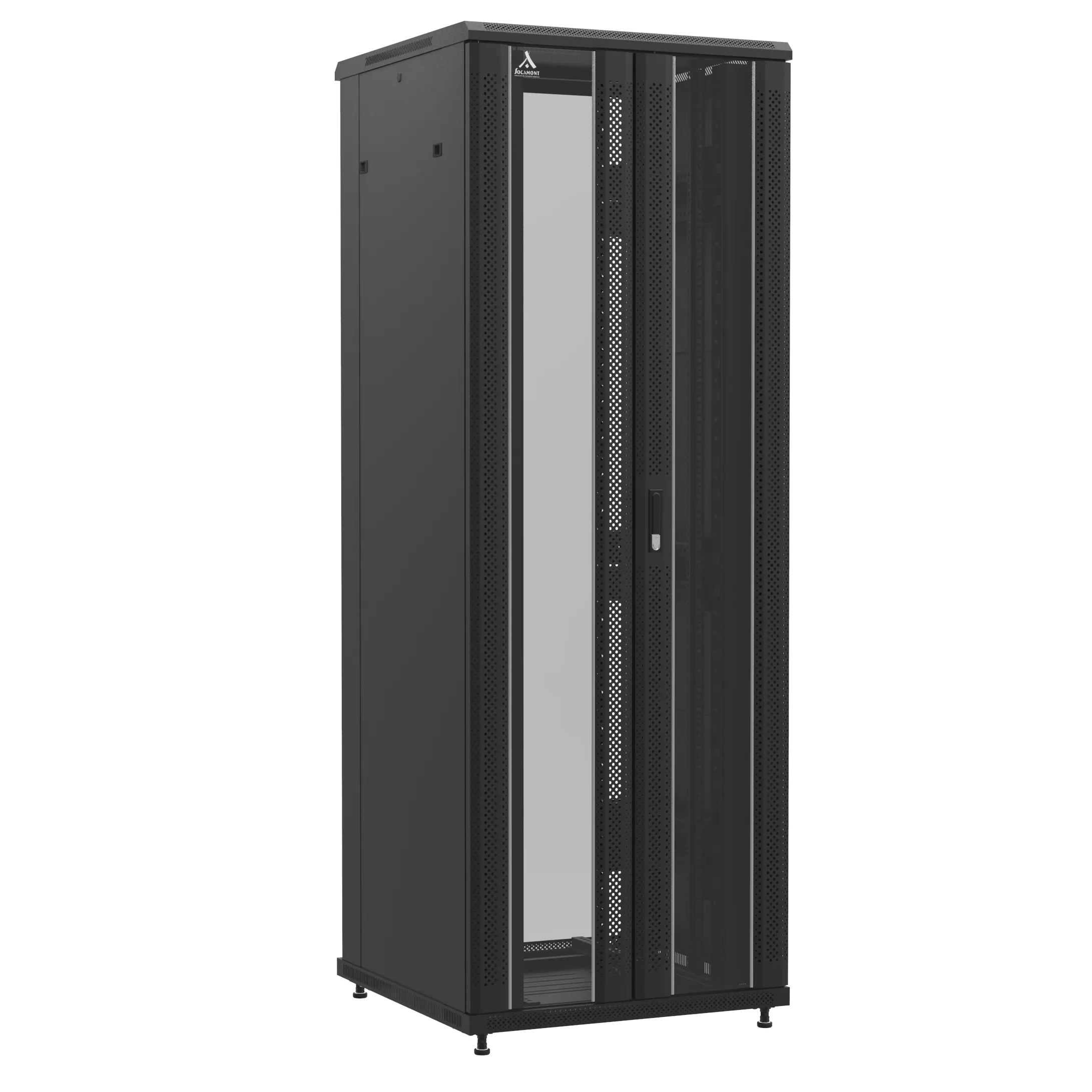 Baie en kit Ligne 1200 47U 800x800mm, porte avant : Double Verre, porte arrière : Sans Porte, avec panneaux latéraux