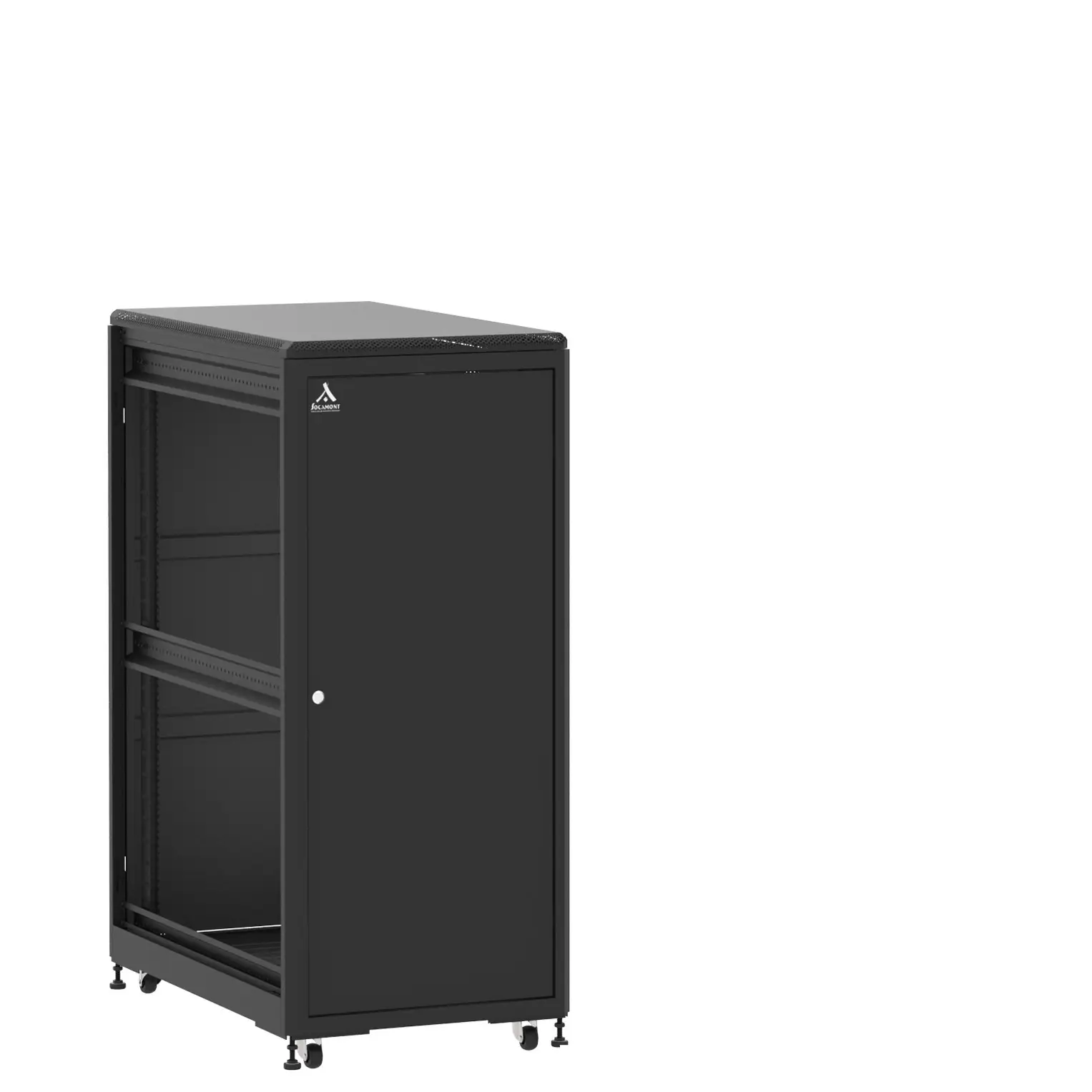 Baie en kit Ligne 500 27U 600x1000mm, porte avant : Simple Pleine, porte arrière : Simple Pleine, sans panneaux latéraux