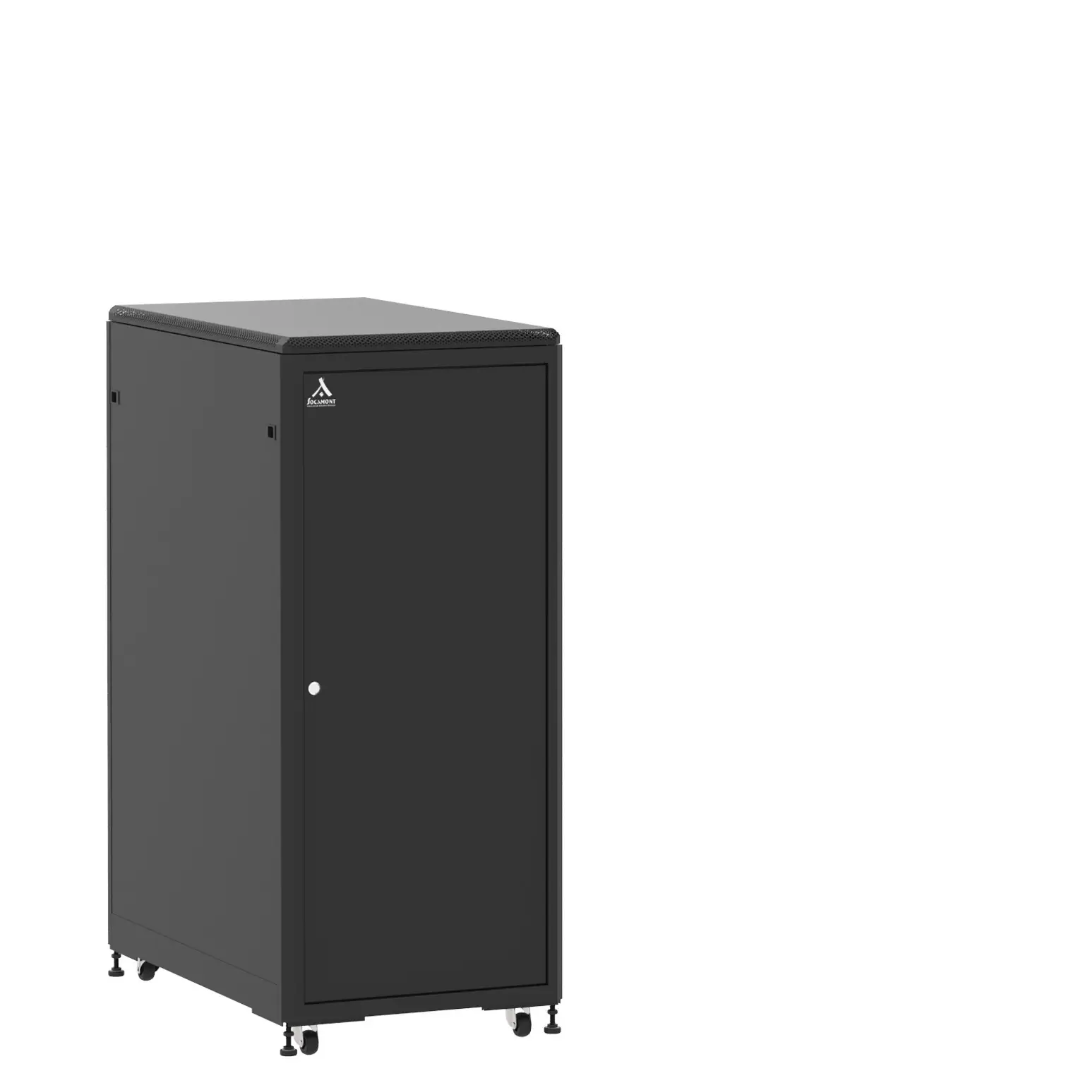Baie en kit Ligne 500 27U 600x1000mm, porte avant : Simple Pleine, porte arrière : Sans Porte, avec panneaux latéraux