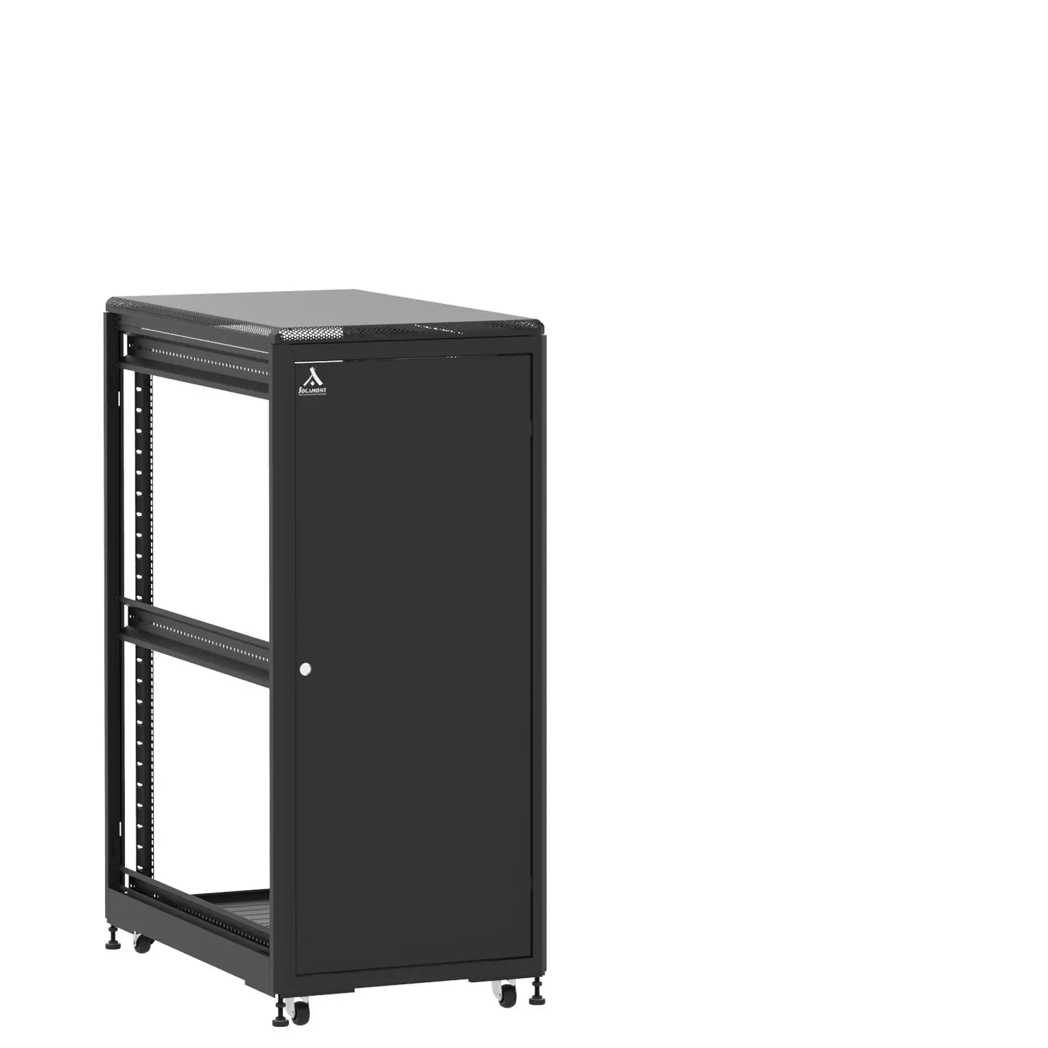 Baie en kit Ligne 500 27U 600x1000mm, porte avant : Simple Pleine, porte arrière : Sans Porte, sans panneaux latéraux