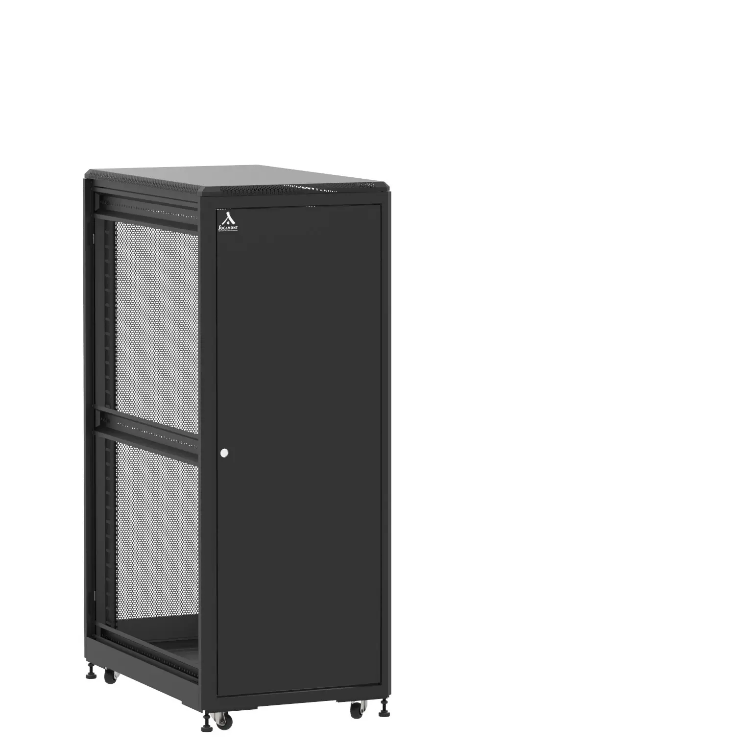 Baie en kit Ligne 500 31U 600x1000mm, porte avant : Simple Pleine, porte arrière : Simple Nid d'Abeille, sans panneaux latéraux