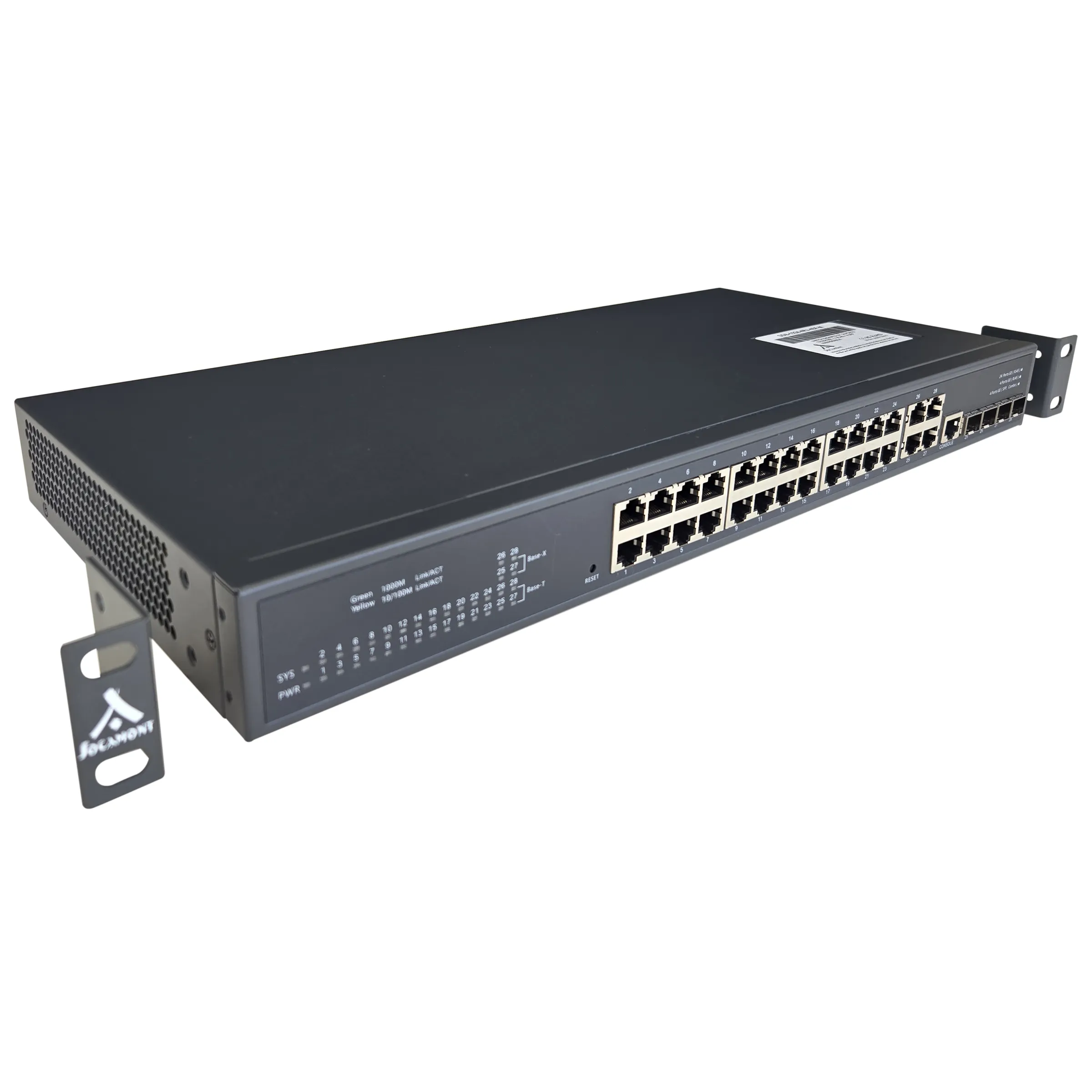 SWITCH GIGABITS 19'' 24 PORTS 10/100/1000 + 4 RJ45 + 4 SFP MANAGEABLE