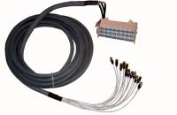 Frette 8 brins RJ45 mâle/RCAF bleu DA-V 100 ohms cat. 5e UTP 4 paires, Long. 10m