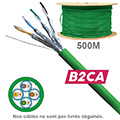 Câble CAT6A UFTP LSZH B2ca 1x4P Touret 500m (Prix au M)