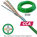Câble CAT6 FUTP LSZH Cca 1x4P Couronne 90m
