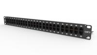 Panneau de brassage téléphone patch panel CAT3 Socamont®, 50 ports