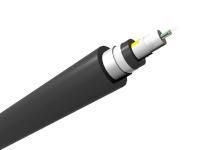 Câble optique Central Loose tube renforcé, armé acier à gaine PEHD, 8 fibres, mode OS1/2 9/125